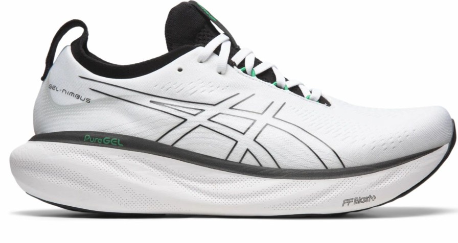 * Asics Men'S Gel-Nimbus 25 (103 White/Black) | Footwear