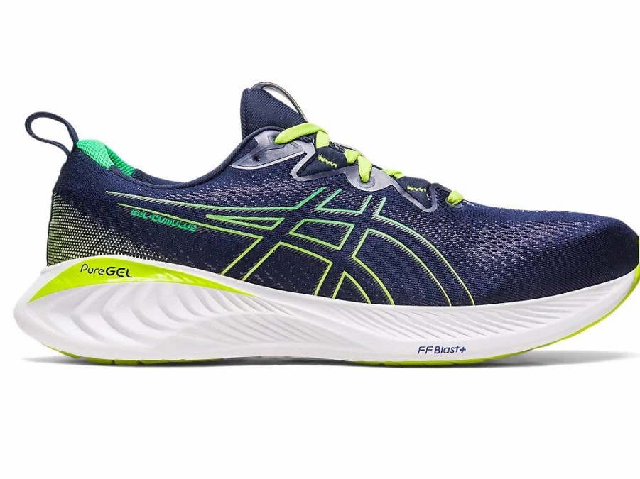 * Asics Men'S Gel-Cumulus 25 (400 Midnight/Cilantro) | Footwear