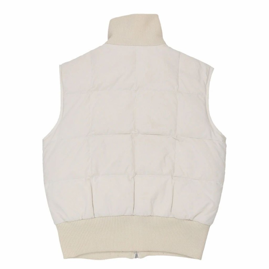 * Vintage Asics Gilet Small White Polyester | Vintage Jackets & Coats