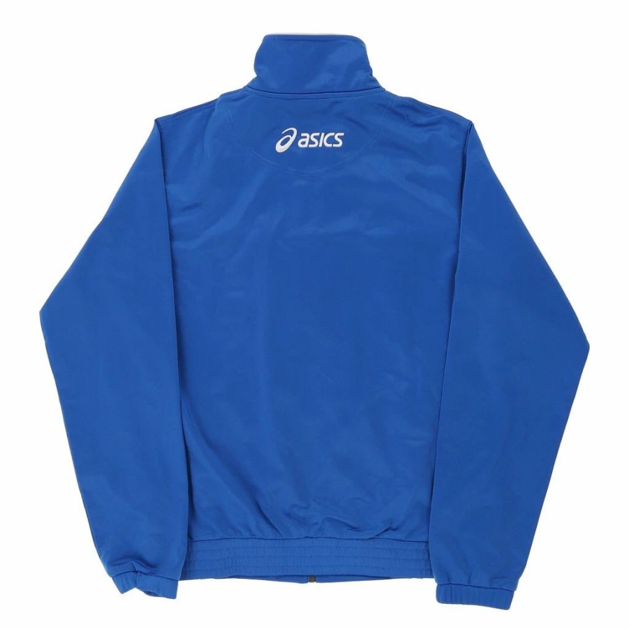 * Vintage Asics Track Jacket Small Blue Polyester | Vintage Jackets & Coats