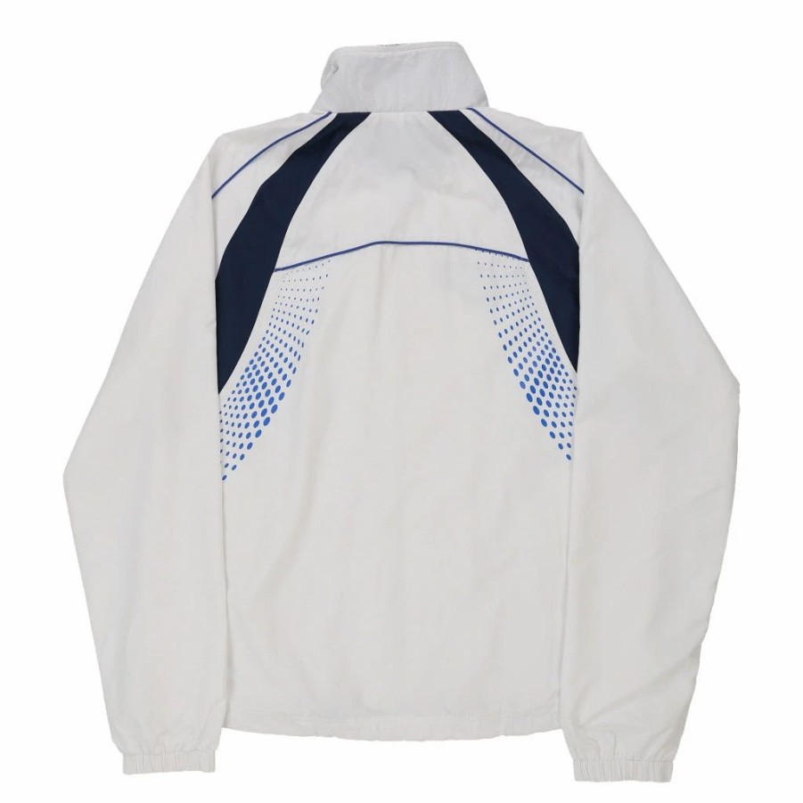 * Vintage Asics Track Jacket 2Xl White Polyester | Vintage Jackets & Coats