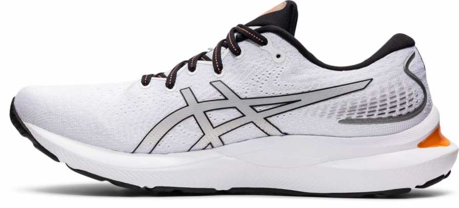 * Asics Men'S Gel-Cumulus 24 (100 White/Piedmont Grey) | Footwear