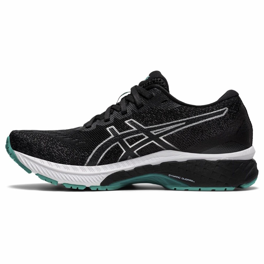 * Asics Women'S Gt-2000 9 Knit (001 Black/Pure Silver) | Footwear