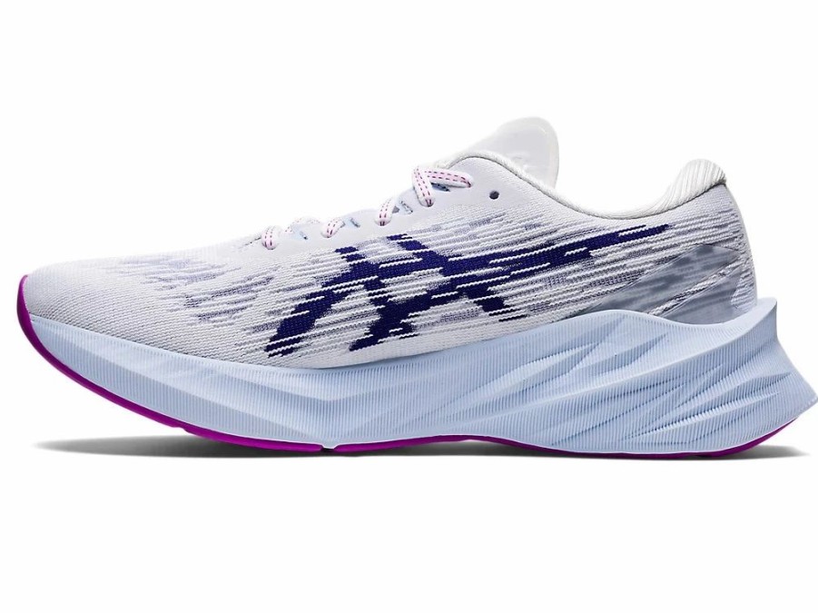 * Asics Women'S Novablast 3 (100 White/Dive Blue) | Footwear