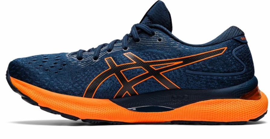 * Asics Men'S Gel-Nimbus 24 (402 French Blue/Shocking Orange) | Footwear