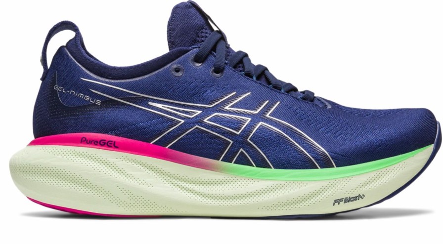 * Asics Women'S Gel-Nimbus 25 (400 Indigo Blue/Pure Silver) | Footwear