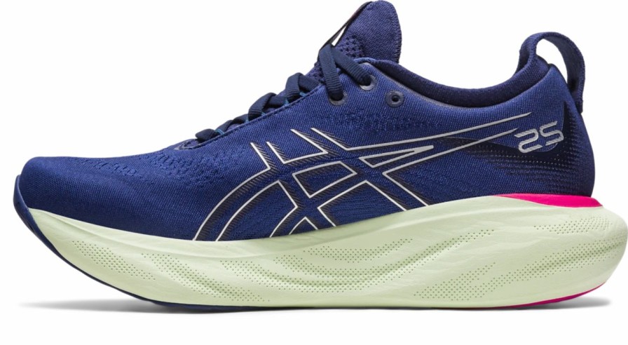 * Asics Women'S Gel-Nimbus 25 (400 Indigo Blue/Pure Silver) | Footwear