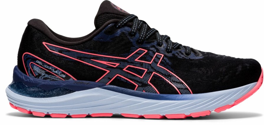 * Asics Women'S Gel-Cumulus 23 (019 Black/Blazing Coral) | Footwear