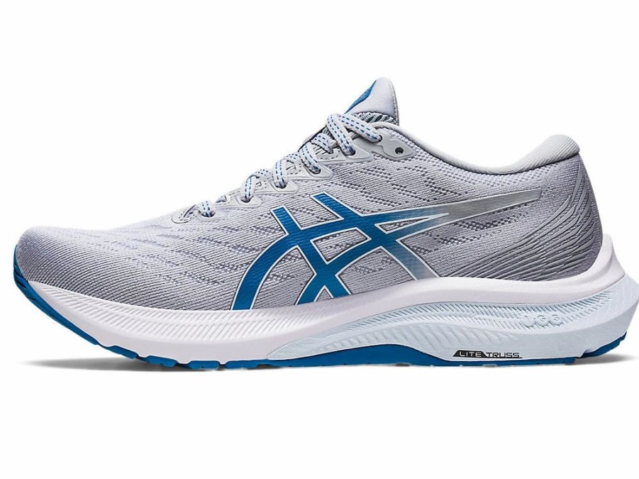 * Asics Women'S Gt-2000 11 Wide (021 Piedmont Grey/Reborn Blue) | Footwear