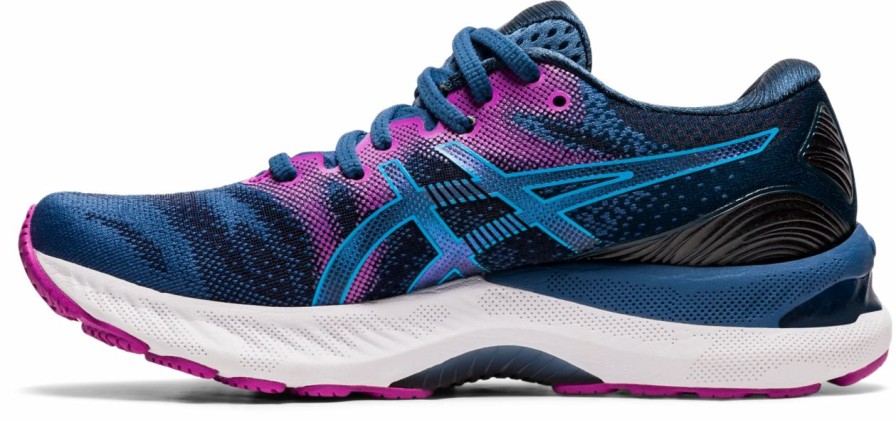 * Asics Women'S Gel-Nimbus 23 (402 Grand Shark/Digital Aqua) | Footwear