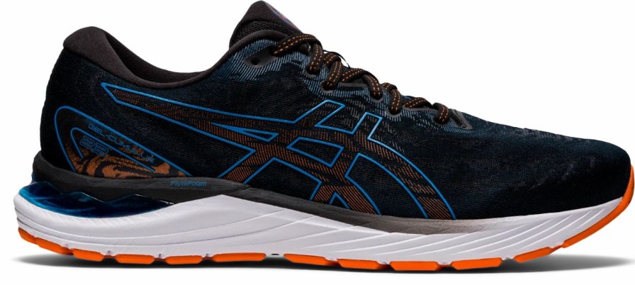 * Asics Men'S Gel-Cumulus 23 Wide (003 Black/Reborn Blue) | Footwear