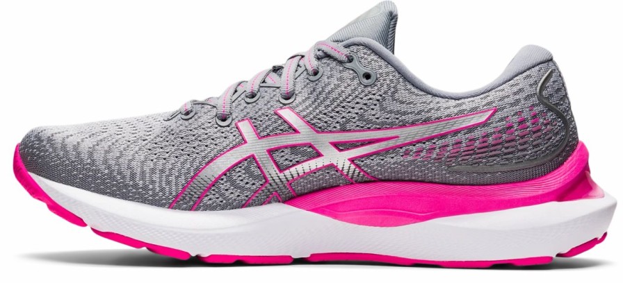 * Asics Women'S Gel-Cumulus 24 (021 Sheet Rock/Pink Glo) | Footwear