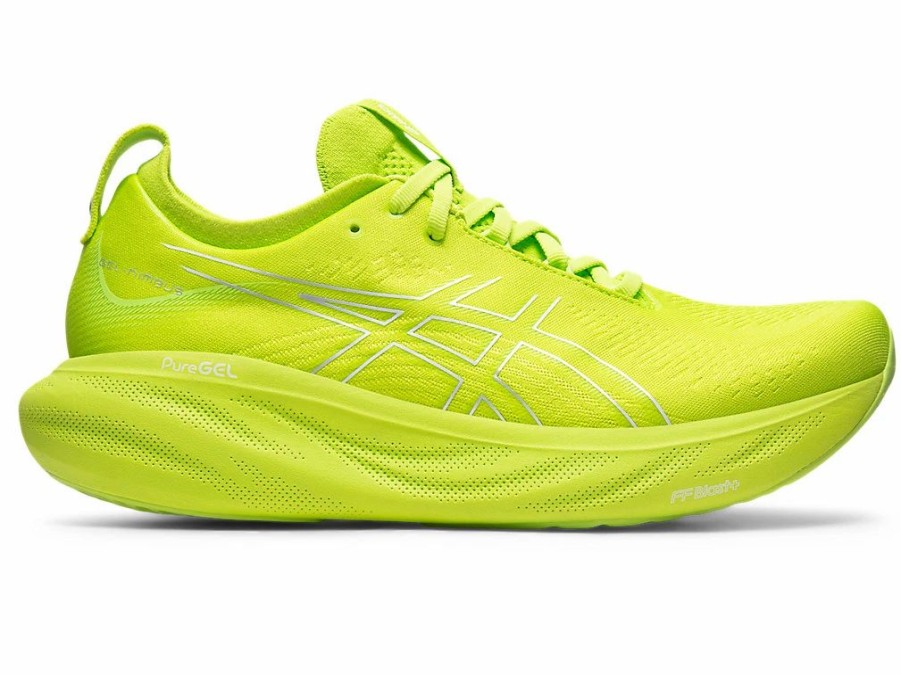 * Asics Men'S Gel-Nimbus 25 (300 Lime Zest/White) | Footwear