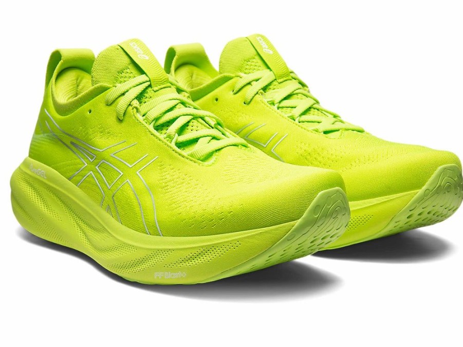 * Asics Men'S Gel-Nimbus 25 (300 Lime Zest/White) | Footwear