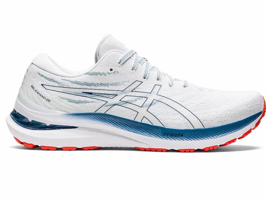 * Asics Men'S Gel-Kayano 29 (101 White/Deep Ocean) | Footwear