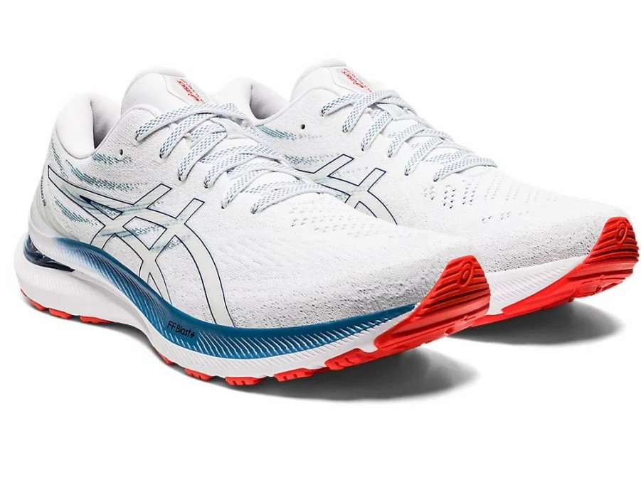 * Asics Men'S Gel-Kayano 29 (101 White/Deep Ocean) | Footwear