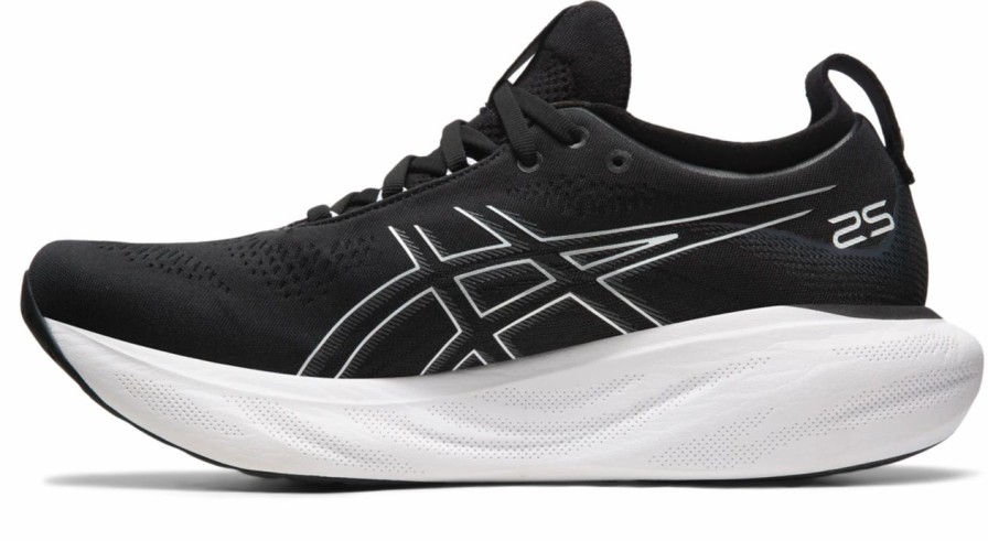 * Asics Men'S Gel-Nimbus 25 (001 Black/Pure Silver) | Footwear