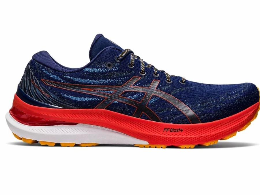 * Asics Men'S Gel-Kayano 29 (401 Deep Ocean/Cherry Tomato) | Footwear