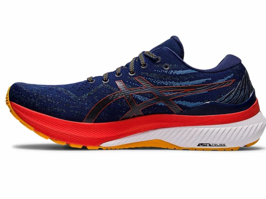 * Asics Men'S Gel-Kayano 29 (401 Deep Ocean/Cherry Tomato) | Footwear