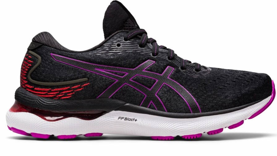 * Asics Women'S Gel-Nimbus 24 (004 Black/Orchid) | Footwear