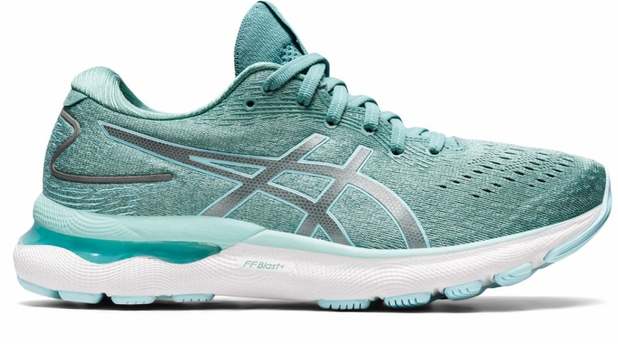 * Asics Women'S Gel-Nimbus 24 (300 Sage/Clear Blue) | Footwear