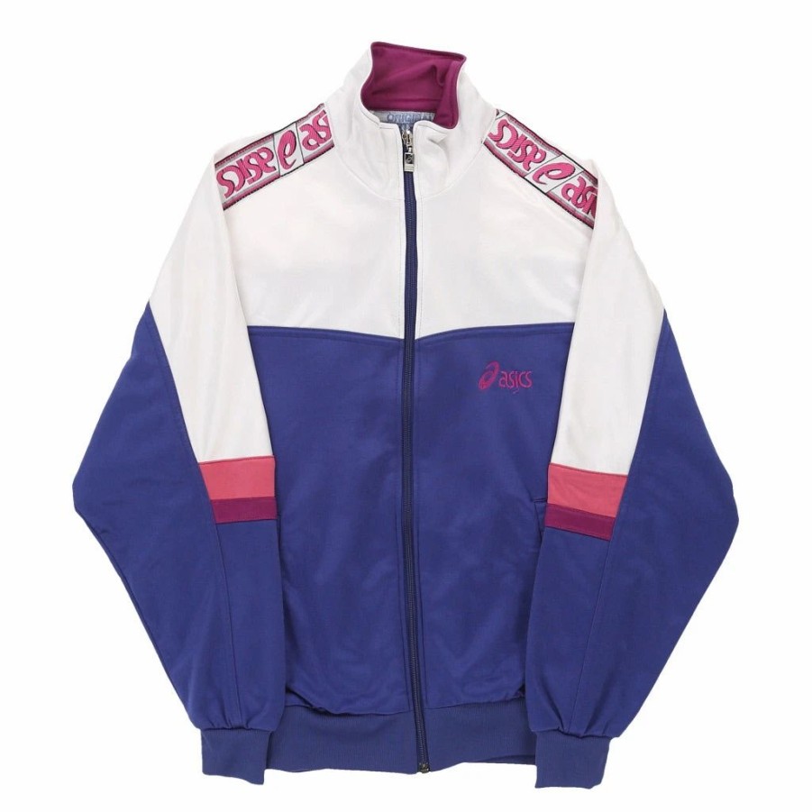 * Vintage Asics Track Jacket Xs Purple Polyester | Vintage Jackets & Coats