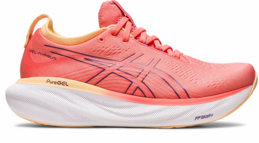 * Asics Women'S Gel-Nimbus 25 (700 Papaya/Dusty Purple) | Footwear