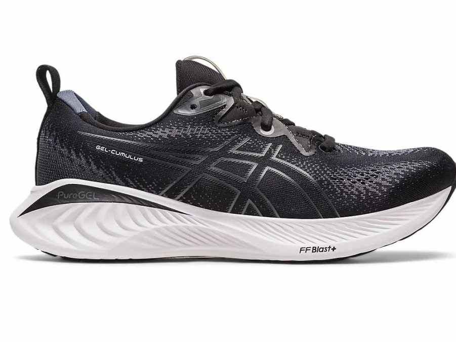 * Asics Women'S Gel-Cumulus 25 Wide (002 Black/White) | Footwear