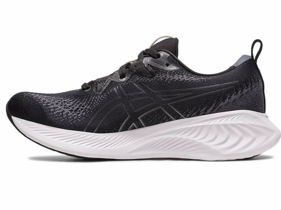 * Asics Women'S Gel-Cumulus 25 Wide (002 Black/White) | Footwear