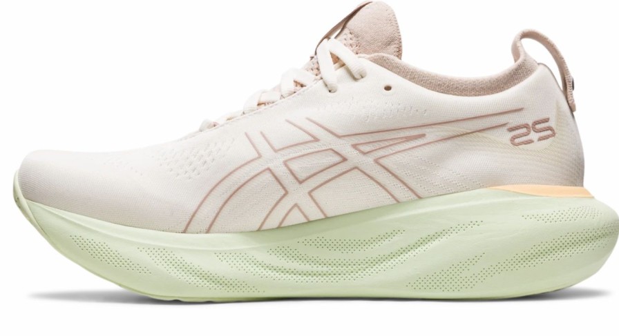 * Asics Women'S Gel-Nimbus 25 (100 Cream/Fawn) | Footwear