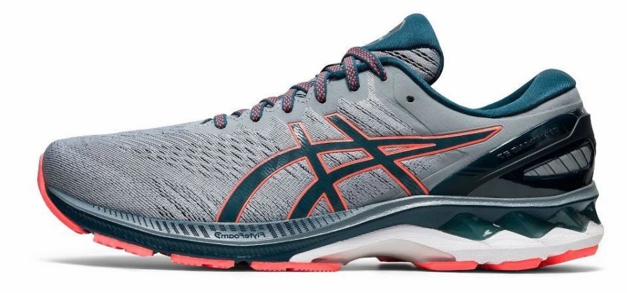 * Asics Men'S Gel-Kayano 27 2E Wide (021 Sheet Rock/Magnetic Blue) | Footwear