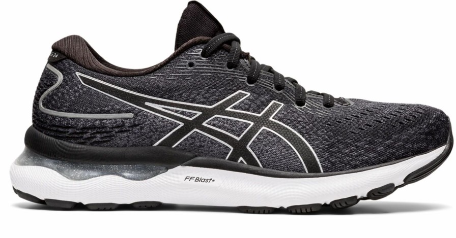 * Asics Women'S Gel-Nimbus 24 Wide (001 Black/Pure Silver) | Footwear