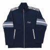 * Vintage Asics Track Jacket Large Navy Polyester | Vintage Jackets & Coats