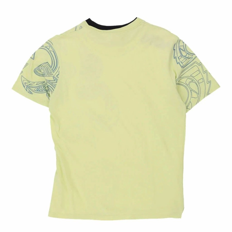 * Vintage Asics T-Shirt Medium Yellow Cotton | Vintage Tops & T'S