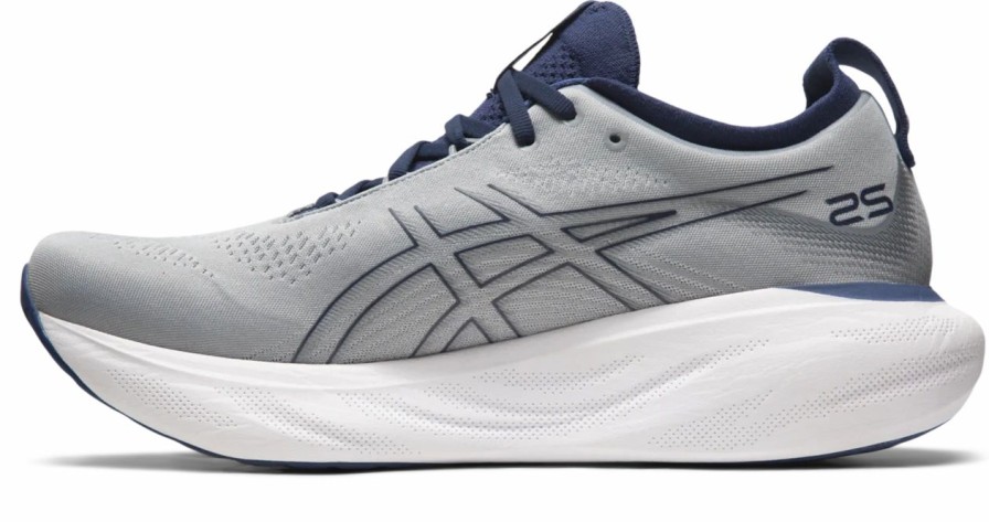 * Asics Men'S Gel-Nimbus 25 Wide (021 Sheetrock/Indigo Blue) | Footwear