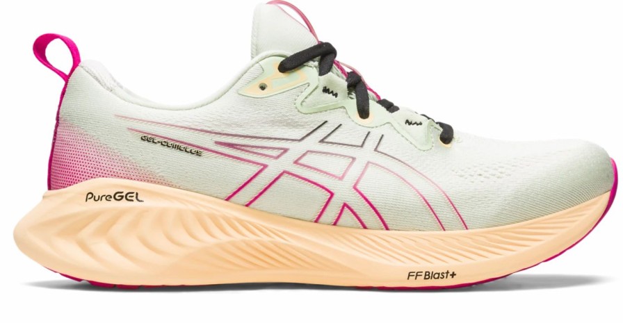 * Asics Women'S Gel-Cumulus 25 (300 Whisper Green/Pink Rave) | Footwear