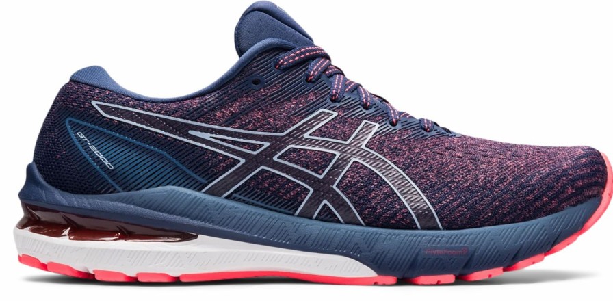 * Asics Women'S Gt-2000 10 (700 Blazing Coral/Thunder Blue) | Footwear