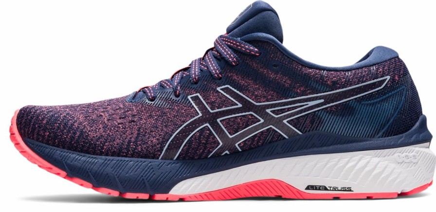 * Asics Women'S Gt-2000 10 (700 Blazing Coral/Thunder Blue) | Footwear