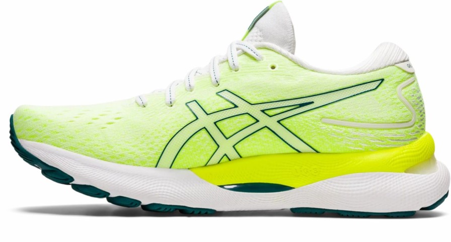 * Asics Women'S Gel-Nimbus 24 (102 White/Velvet Pine) | Footwear